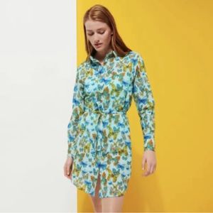 Vilebrequin Women Cotton Shirt Dress Butterflies